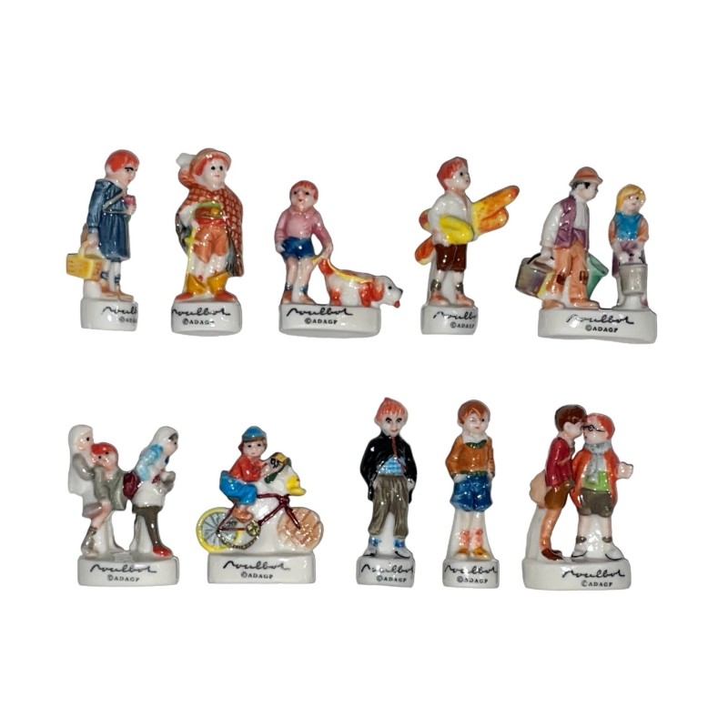 Série complète de 10 fèves Poulbot 2000