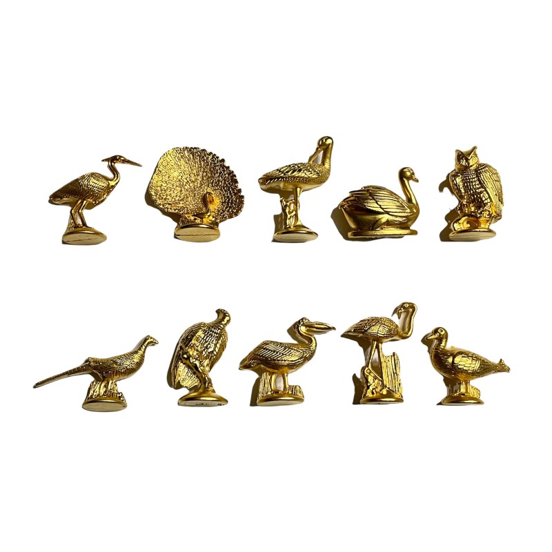 Série complète de 10 fèves Sa majesté l'oiseau d'or 2000