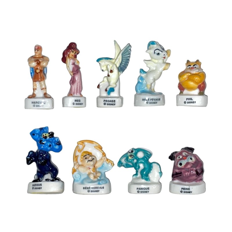 Série complète de 9 fèves Hercule 1998