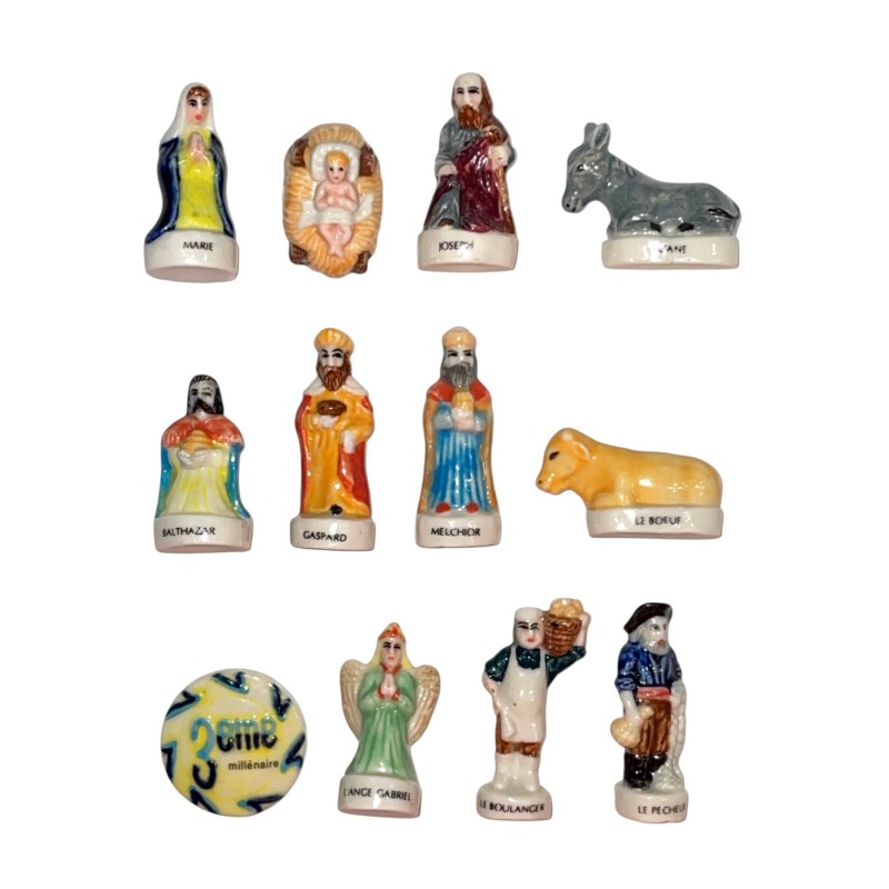 Série complète de 12 fèves Vahiné 3ème millénaire 2001