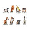 Série complète de 8 fèves Instruments de musique 2001