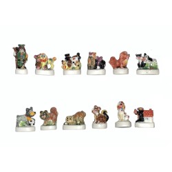 Série complète de 12 fèves Joyeux compagnons I 2001