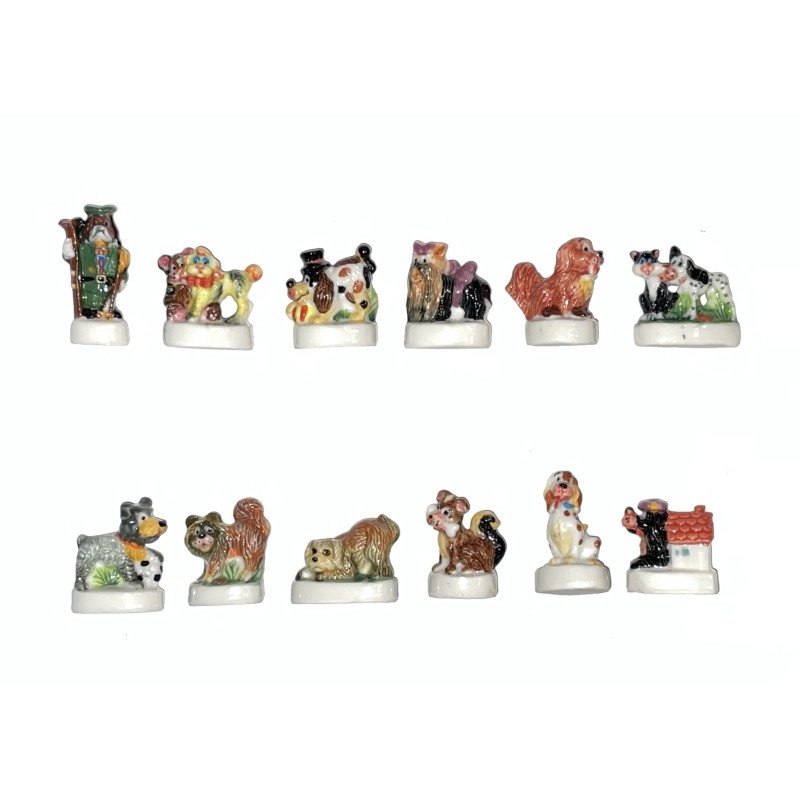 Série complète de 12 fèves Joyeux compagnons I 2001