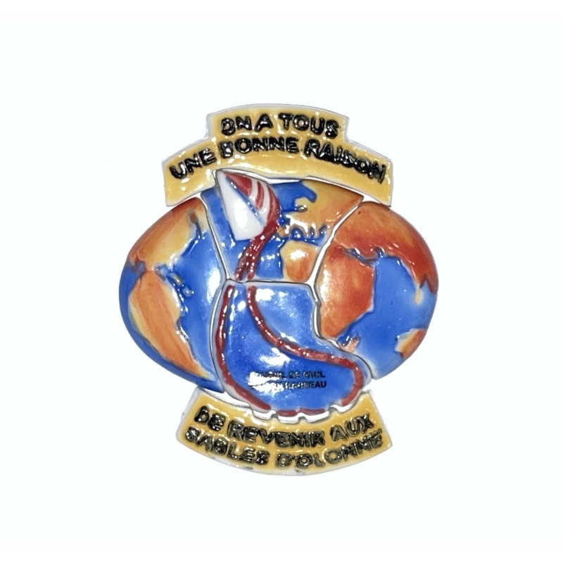 Série complète de 6 fèves Vendée Globe 2001