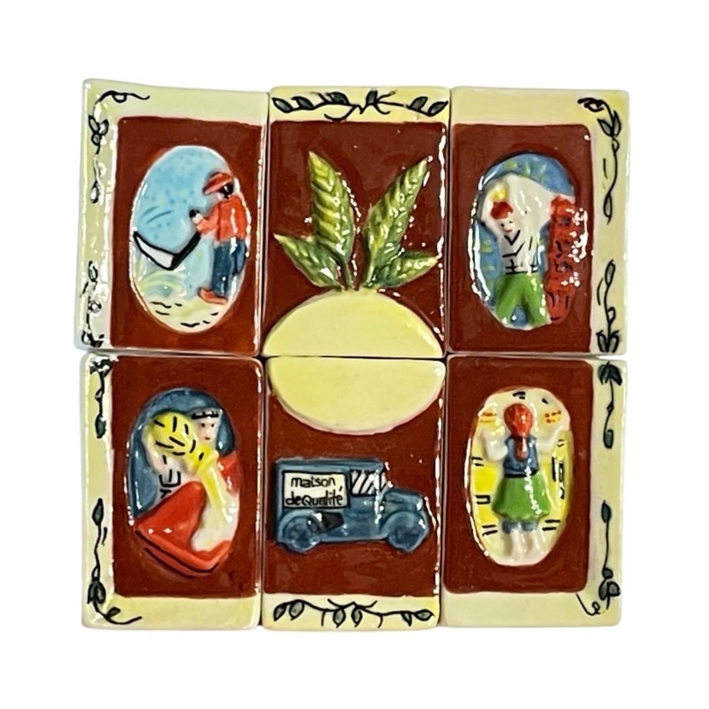 Série complète de 6 fèves Tableau de la tradition 2002