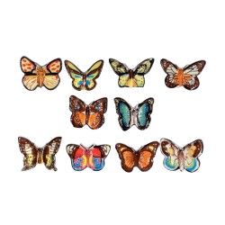 Série complète de 10 fèves Papillons 2002