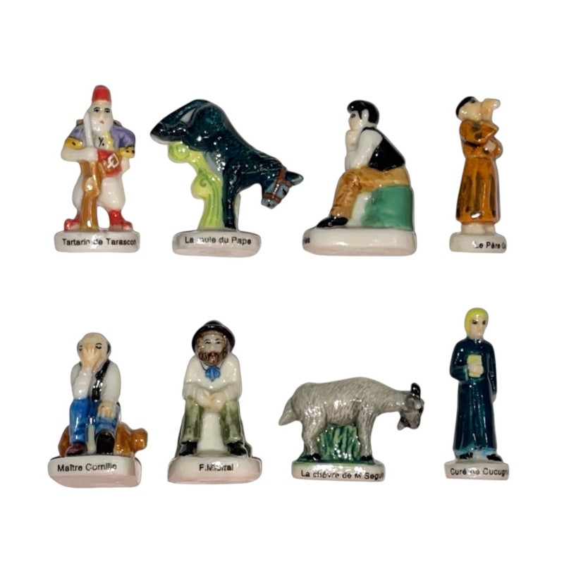 Série complète de 8 fèves La Provence de Daudet 2002