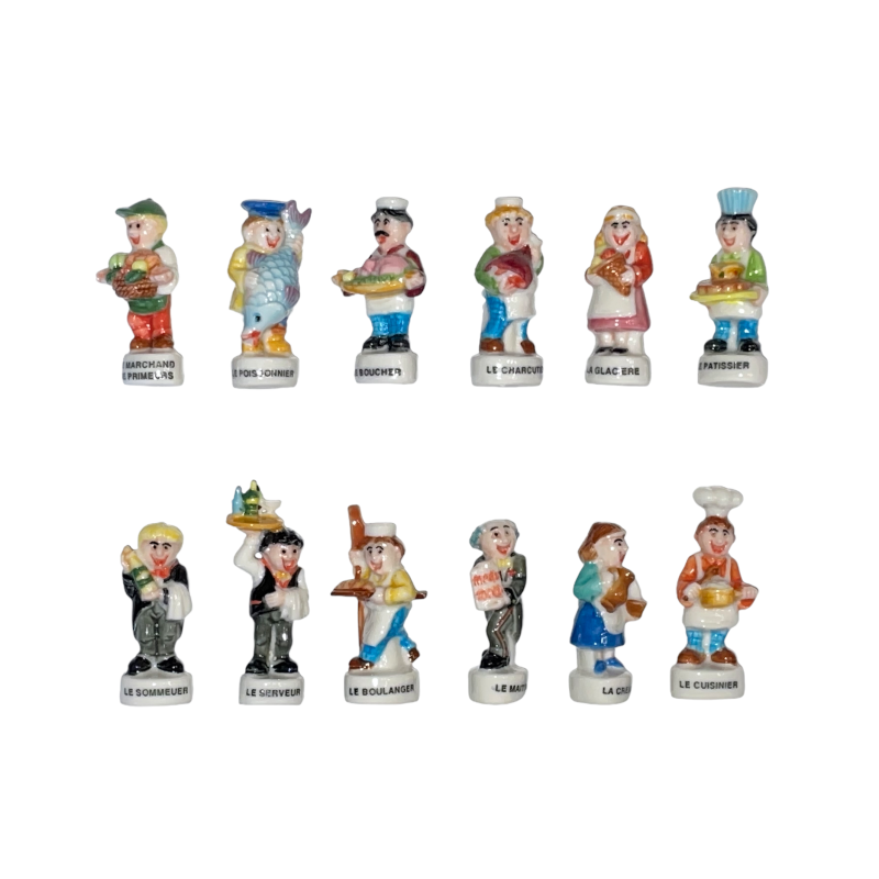 Série complète de 12 fèves Ils vous mijotent le XXIème siècle 2002