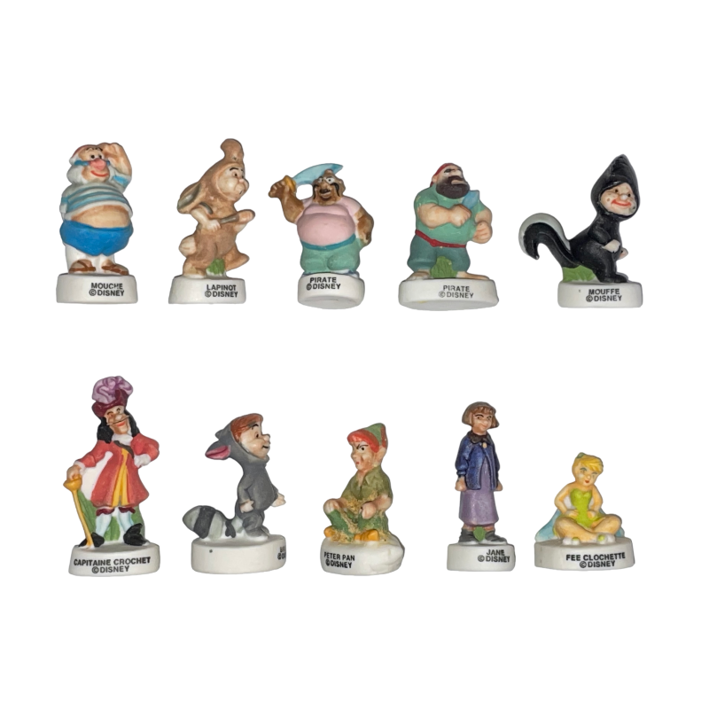 Série complète de 10 fèves Peter Pan 2003