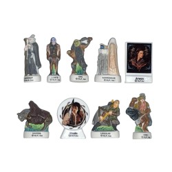 Série complète de 9 fèves Seigneur des anneaux 2003