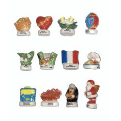 Série complète de 12 fèves Les évènements de l'année 2003