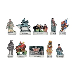 Série complète de 10 fèves Les Samouraïs 2003