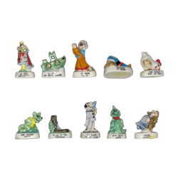 Série complète de 10 fèves Casino - Comptines 2003