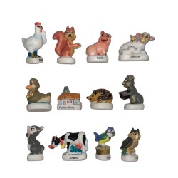 Série complète de 12 fèves La ferme story 2003