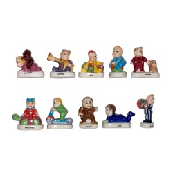 Série complète de 10 fèves P'tits bouts de choux 2004