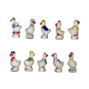 Série complète de 10 fèves Pasquier - La famille des oies 2004
