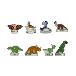 Série complète de 8 fèves Le petit dinosaure 2004