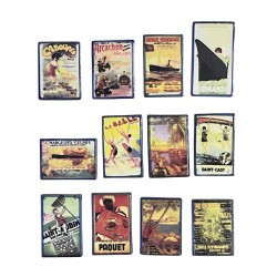 Série complète de 12 fèves Riviera 2005