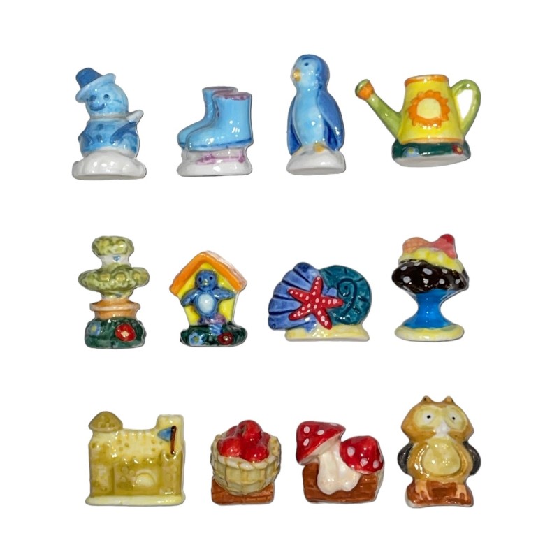 Série complète de 12 fèves Quatre saisons 2005