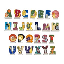 Série complète de 26 fèves L'abécédaire du marché 2005