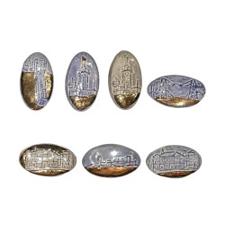 Série complète de 7 fèves Marseille 2005