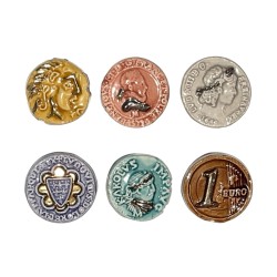 Série complète de 6 fèves Les pièces 2005