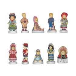 Série complète de 10 fèves Trésors de porcelaine I 2005