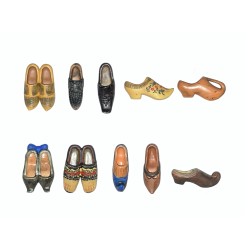 Série complète de 10 fèves Les fèves sabots, une tradition 2005