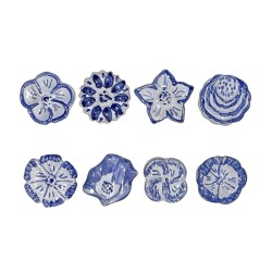 Série complète de 8 fèves Les bleues 2001