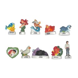 Série complète de 10 fèves Petite sirène sous l'océan 2006