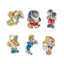 Série complète de 6 fèves Brossard - Savane des rois 2006