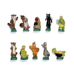 Série complète de 10 fèves Nos voisins les hommes 2007