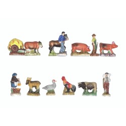 Série complète de 13 fèves Les foires d'antan 2007