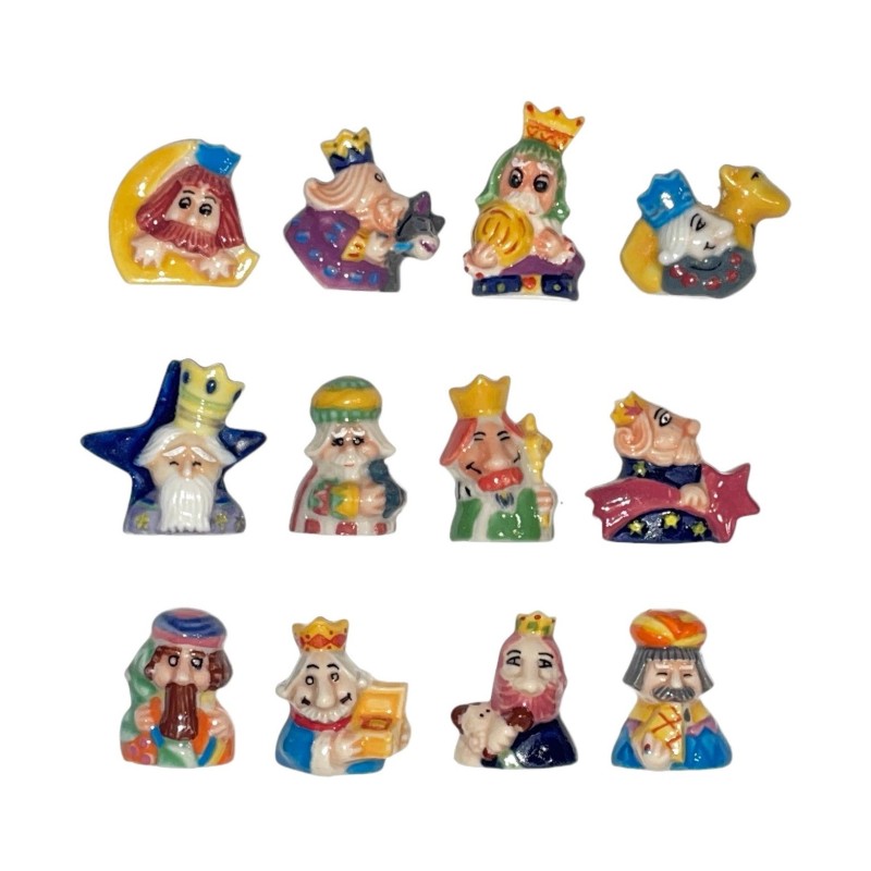 Série complète de 12 fèves P'tits rois mages 2007