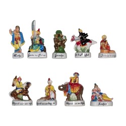 Série complète de 9 fèves Le prince des Indes 2007