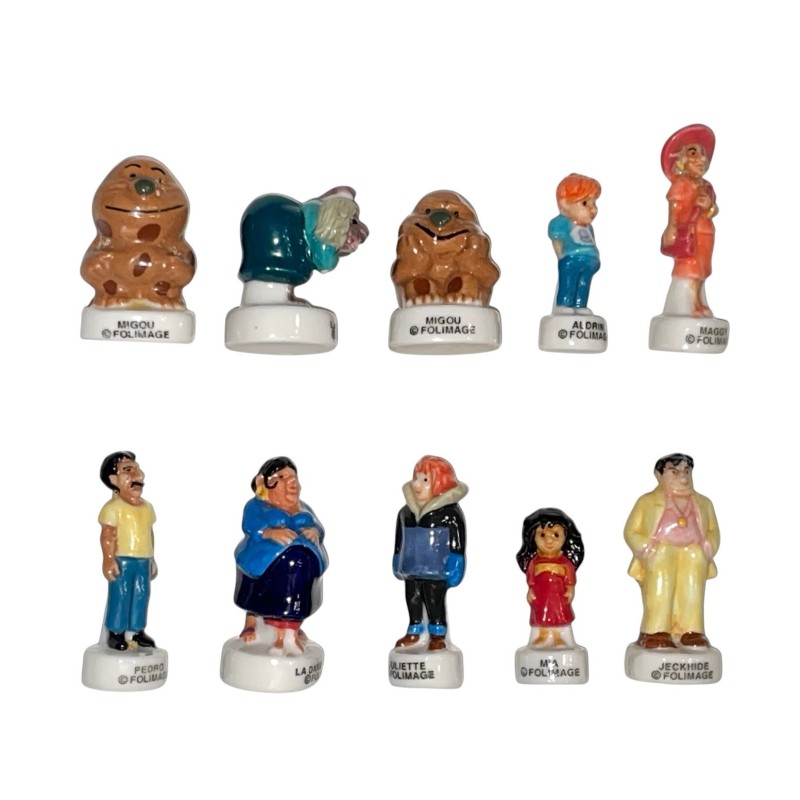 Série complète de 10 fèves Mia et le Migou 2009