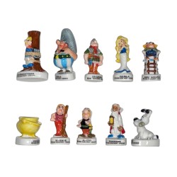 Série complète de 10 fèves Astérix 2009