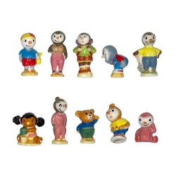 Série complète de 10 fèves T'Choupi en famille 2009