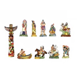 Série complète de 12 fèves Westerns et Indiens 2009