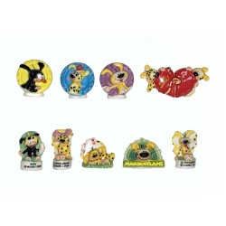 Série complète de 10 fèves Marsupilami 2010