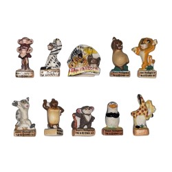 Série complète de 10 fèves Madagascar 2010