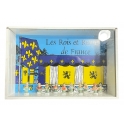 Complete set of 10 feves Box Les rois de France