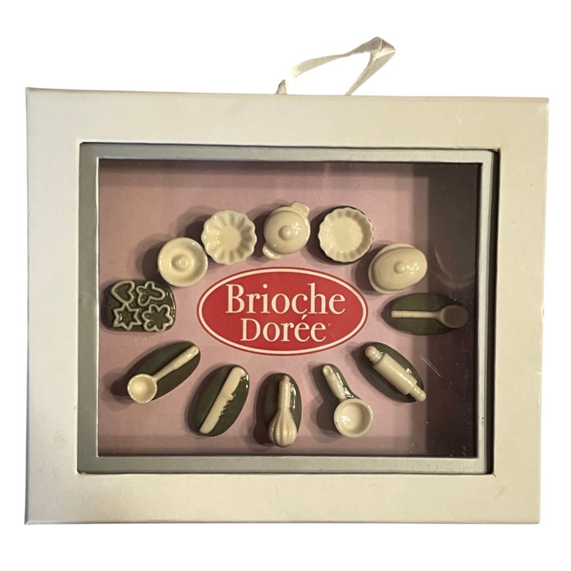 Coffret de 12 fèves Brioche dorée - Ustensiles de cuisine 2010