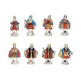 Série complète de 8 fèves Figures royales