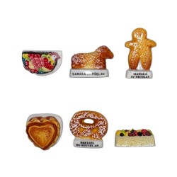 Série complète de 6 fèves Poulaillon 2011