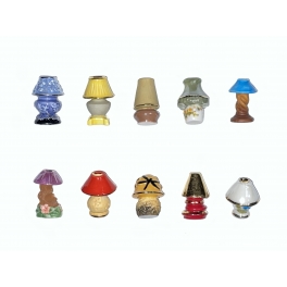 Série complète de 10 fèves Lampes de chevet