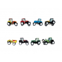 Série complète de 8 fèves Tracteurs à assembler
