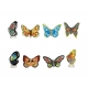 Série complète de 8 fèves Papillons 2000