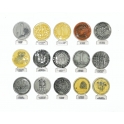 Série complète de 15 fèves 15 monnaies pour un euro IV