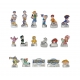 Complete set of 17 feves Digimon IX